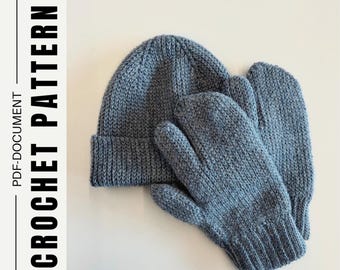 Frost Fin Gloves & Horizon Beanie Crochet Pattern Bundle (PDF Download)