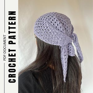 Sunrise Bandana / Crochet Pattern / PDF download / Handmade / Step-by-Step / Made to Measure