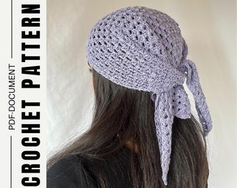 Sunrise Bandana / Crochet Pattern / PDF download / Handmade / Step-by-Step / Made to Measure