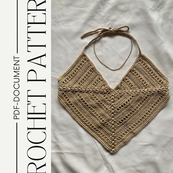 Zen Top 2.0 / Crochet Pattern / PDF-Document / Handmade / Step-by-Step / Made to Measure