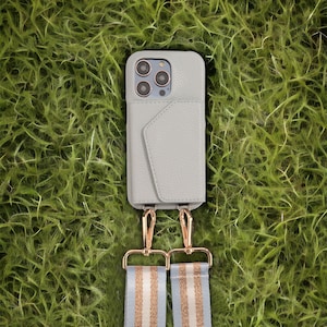 Aangepaste crossbody-hoes voor iPhone met kaartsleuf, gepersonaliseerde leren iPhone 15,14,13,12, Pro Max, Pro,Plus portemonneehoesje, iPhone-hoes met riem