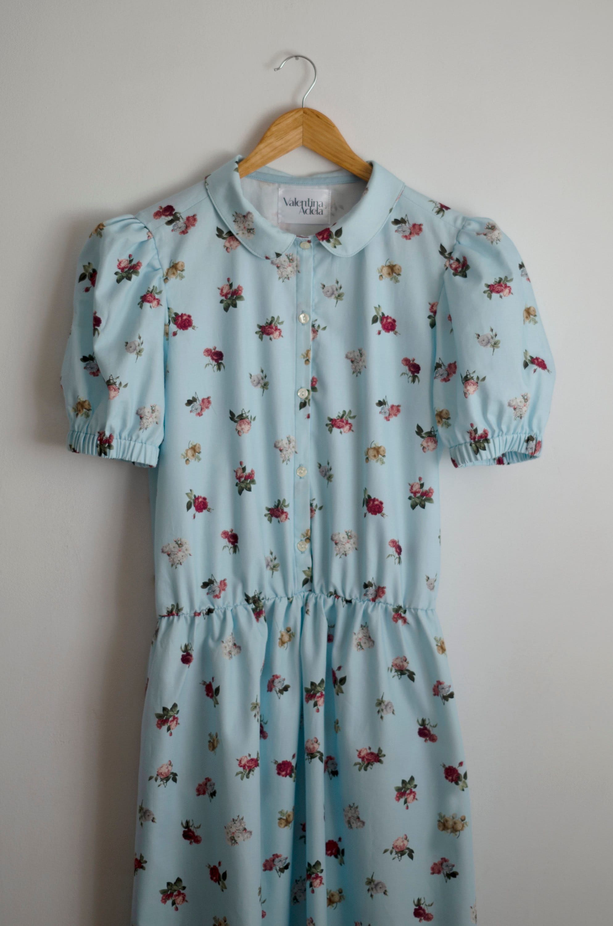 Peter Pan Collar Buttoned Long Sleeve Dress main image 1