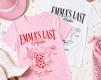 Personalised Hen Party T Shirts | Bridal Party Tees, Cowgirl Hen Do T Shirts | Custom Team Bride Tops, Bachelorette Top, Cowboy Hen