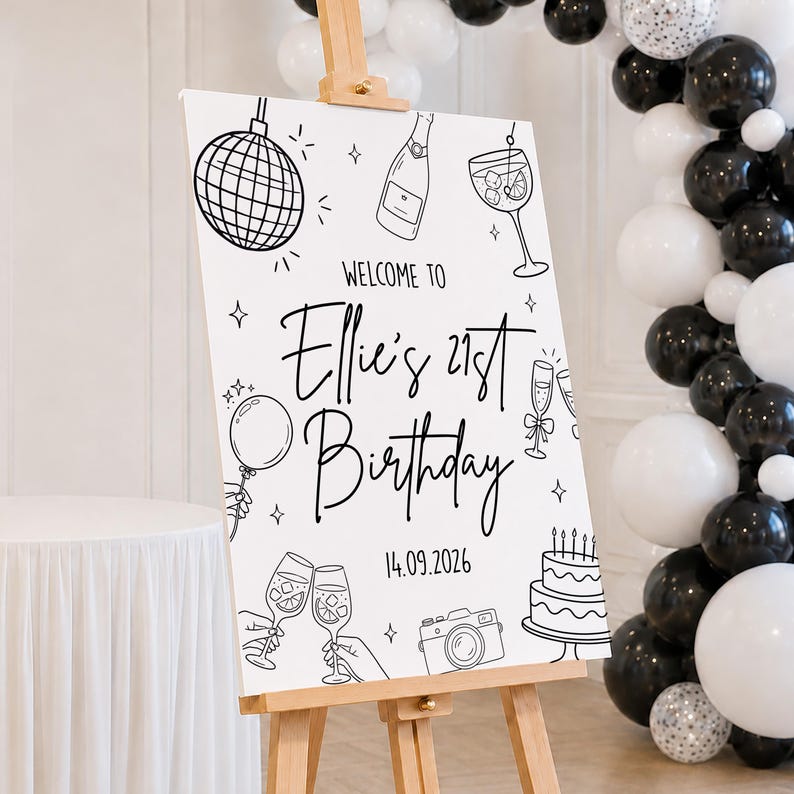Personalised Birthday Sign Any Age Birthday Welcome Sign Custom personalised-birthday-sign-any-age-birthday-welcome-sign-custom