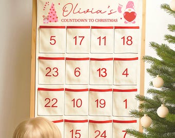 Personalised Advent Calendar | Christmas Countdown Calendar | Personalised Kids Christmas Advent Calendar, Girls Advent Calendar