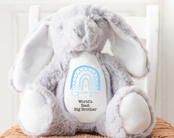 Personalised Big Brother Teddy, New Big Brother Gift | New Big Brother Present, Brother Teddy Bear | New Sibling Gift, Gift For New Brother