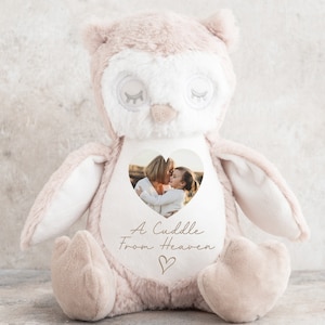 Personalised Memory Teddy Owl | In Memory Gift, Memorial Gift | Sympathy Gift, Bereavement Gift | Memorial Teddy, Lost Loved One Gift