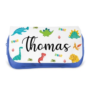 Estuche para lápices personalizado para niños / Estuche para lápices para niñas, Estuche para lápices para niños - Vuelta al cole / Estuche para lápices personalizado para niños - Dinosaurios