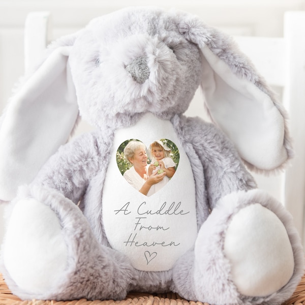 Nounours Memory personnalisé | Cadeau à la mémoire, cadeau souvenir commémoratif | cadeau photo commémoratif, cadeau de deuil | Ours en peluche Memory, Sympathie