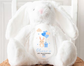 Gepersonaliseerde 1e valentijnscadeau | Eerste valentijnscadeau voor jongen | 1e valentijnscadeau. Babys 1e valentijnscadeau, Valentines Stuffy