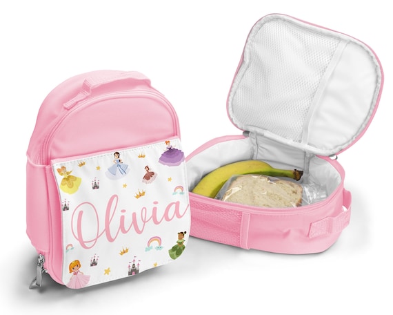 Personalised Kids Lunch Bag Custom Children's Lunch Bag Girls Back to  School Lunch Bag For Girls Girls Lunch Box Princesses