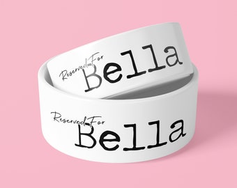 Personalised Dog Bowl - Reserved For - Add A Name