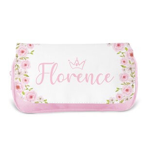 Astuccio personalizzato per bambini / Astuccio per ragazze, Astuccio per ragazzi - Ritorno a scuola / Astuccio personalizzato per bambini - Floreale
