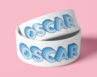 Personalised Dog Bowl - Blue Dream