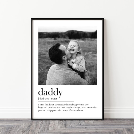 Personalised Daddy Gift | Personalised Daddy Birthday Gift | Gifts for Daddy, Personalised Daddy Print, Daddy Fathers Day Gift, Daddy Photo