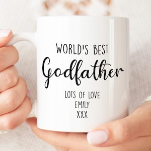 Personalised Godfather Mug | Personalised Godfather Gift, Gifts for Godfather, Godfather Gifts From | Godfather Present, Best Godfather