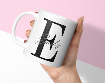 Personalised Mug - Custom Autograph - Choose Your Colour - Custom Mug & Coaster