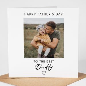 Personalisierte Vatertagskarte | Daddy Vatertag Karte | Vatertagskarte von Tochter, Vatertagskarte vom Sohn - Photo Download Daddy