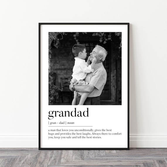 Personalised Grandad Gift | Grandad Birthday Gift | Personalised Grandad Print, Gifts for Grandad, Grandad Gift, Grandad Photo Print