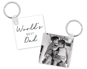 Llavero personalizado para papá / Regalo personalizado para el Día del Padre / Regalos para papá / Regalo con foto para papá / Regalo de cumpleaños para papá