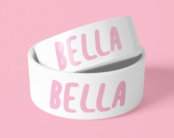 Personalised Dog Bowl - Pink Marker