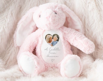 Personalised Memory Pink Teddy | In Memory Gift, Memorial Gift | Sympathy Gift, Bereavement Gift | Lost Loved One Gift, Memorial Teddy
