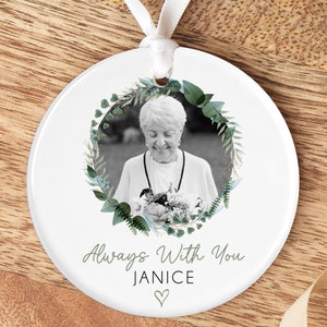 Personalised Memorial Bauble | Always With You | Remembrance Gift | Memorial Keepsake, Memory Gift, Bereavement Gift, Family Loss, In Memory