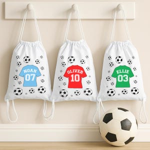 Personalised PE Bag | Football PE Bag, Kids Pe Bag, Personalised Swimming Bag, Children’s Pe Bag, School PE Bag, Personalised Nursery Pe Bag