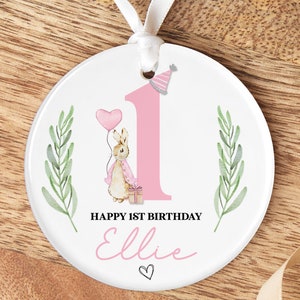Personalised 1st Birthday Gift | 1st Birthday Keepsake | Girls First Birthday Gift, Personalised 1st Birthday Present, Girl&#39;s 1st Birthday