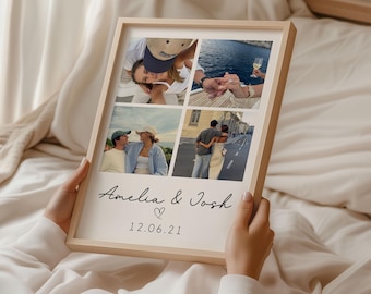 Personalised Photo Print | Photo Collage Print | Personalised Valentines Gift | Boyfriend Gift, Girlfriend Gift, Couple Gift