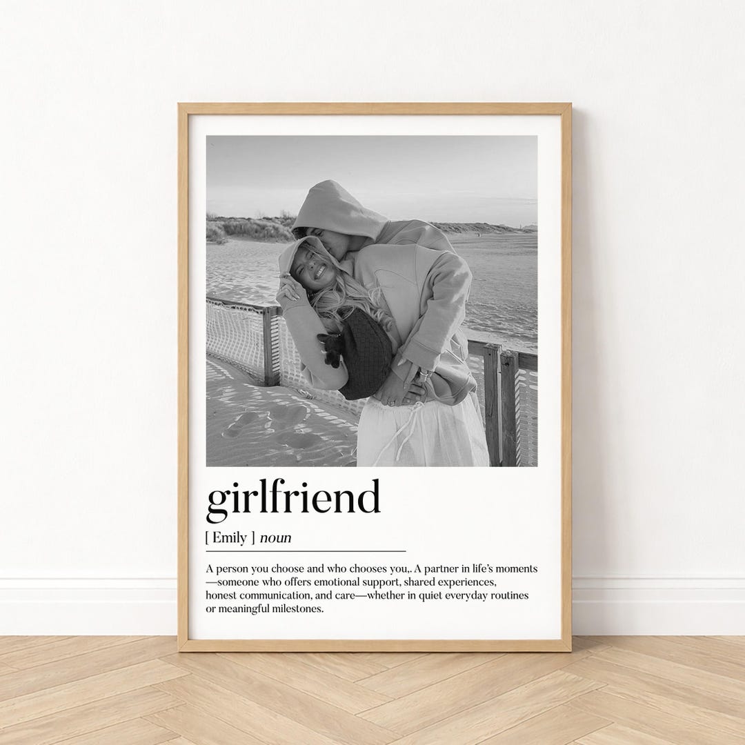 Personalised Girlfriend Print | Girlfriend Definition | Girlfriend ...