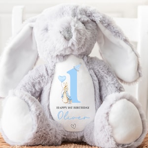 Personalised 1st Birthday Teddy | 1st Birthday Gift | First Birthday Gift, 1st Birthday Present | 1st Birthday Teddy Bear, Gift for 1st Boy