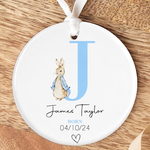 Personalised Newborn Gift | Newborn Keepsake | Personalised New Baby Gift, Personalised Newborn Present, New Baby Present - Blue Rabbit