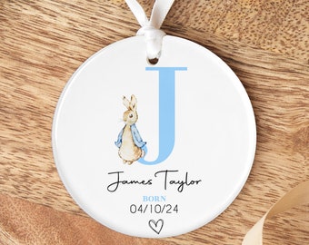 Personalised Newborn Gift | Newborn Keepsake | Personalised New Baby Gift, Personalised Newborn Present, New Baby Present - Blue Rabbit