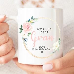 Personalised Gran Mug | World&#39;s Best Gran | Gifts for Gran, Gran Birthday Gift, Personalised Gran Gift, Personalised Gran Christmas Gift
