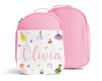 Lancheira Infantil Personalizada | Lancheira Infantil Personalizada | Volta às Aulas para Meninas | Lancheira para Meninas | Lancheira para Meninas - Princesas