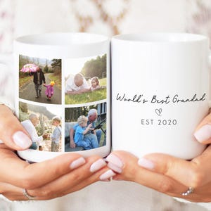 Personalised Grandad Mug, Personalised Gift for Grandad, Personalised Grandad Birthday Gift | Grandad Photo Mug, Worlds Best Grandad Gift