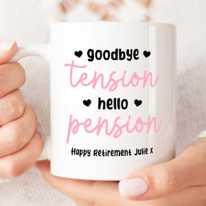 Personalised Retirement Mug | Retirement Gifts, Personalised Retirement Gift, Retirement Present. Gifts for Retirement, Funny Retirement