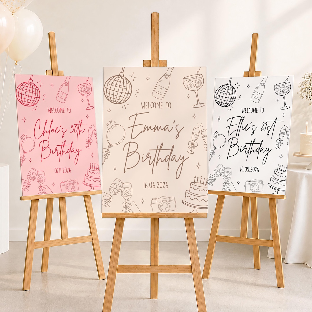 Personalised Birthday Sign Any Age Birthday Welcome Sign Custom personalised-birthday-sign-any-age-birthday-welcome-sign-custom