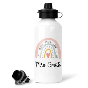 Regalo de agradecimiento para profesor, Botella para profesor, Regalo personalizado para profesor, Regalo de agradecimiento para profesor. Regalo de fin de trimestre, Regalo de asistente de profesor
