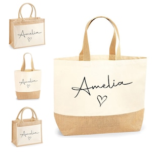Personalisierte Tasche | Personalisierte Tasche für Frauen, Canvas Tasche, personalisierte Tragetasche | personalisierte Strandtasche | Personalisierte Brautparty-Tasche