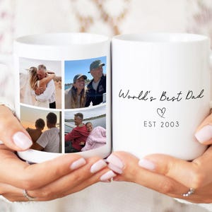Personalised Dad Mug | Personalised Gift for Dad, Personalised Fathers Day Gift | Dad Photo Mug, Worlds Best Dad Gift, Dad Birthday Gift