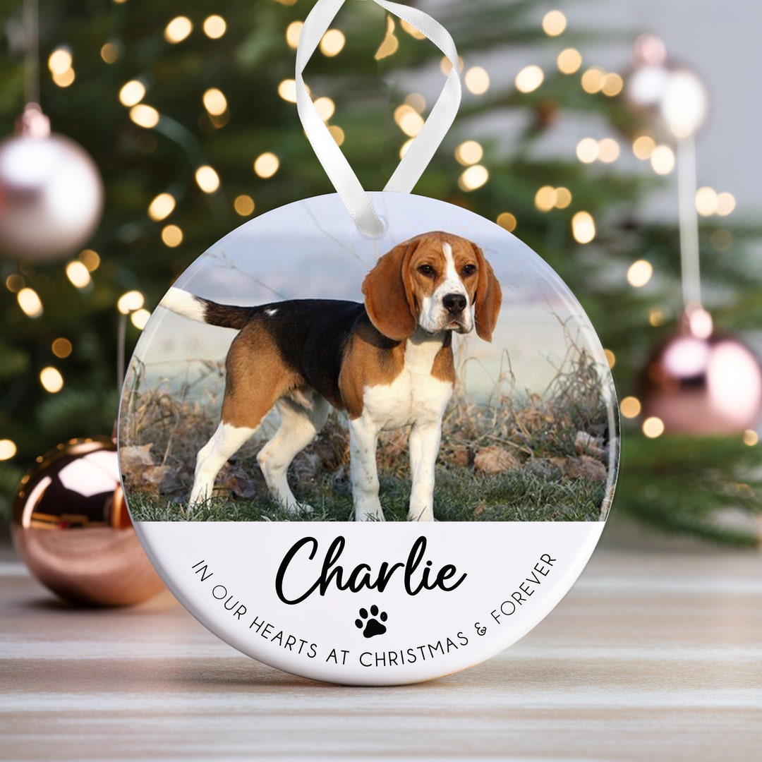 Dog Memorial Christmas Bauble Pet Memory Ornament Cat Memorial Keepsake