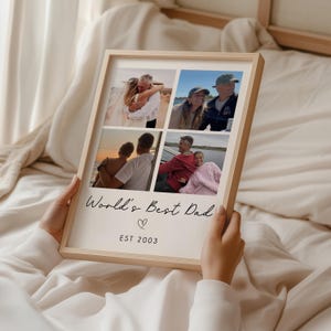 Personalised Father&#39;s Day Gift | Personalised Father&#39;s Day Print | Personalised Dad Print, Dad Gift, Dad Photo Print, Gifts for Dad, Collage