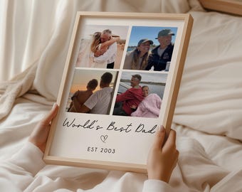 Personalised Father's Day Gift | Personalised Father's Day Print | Personalised Dad Print, Dad Gift, Dad Photo Print, Gifts for Dad, Collage