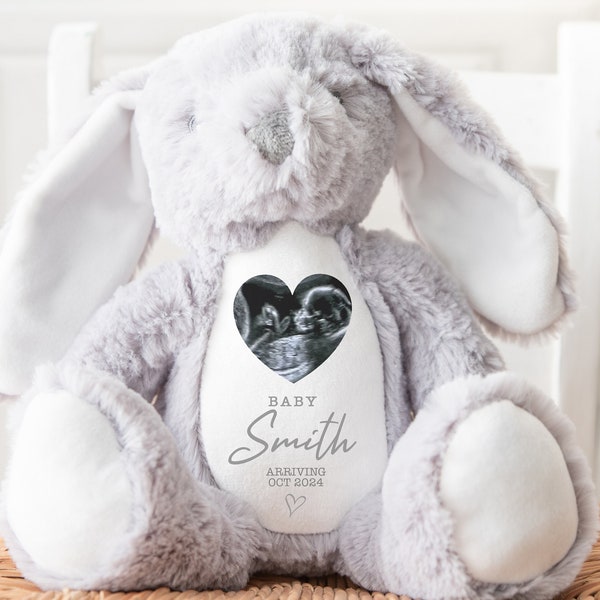Personalised Baby Announcement Teddy, Baby Scan, Baby Reveal | New Baby Keepsake | Baby Arrival, New Baby Announcement, Baby Coming Soon