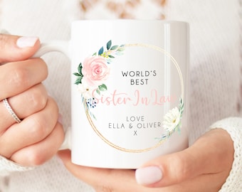 Personalised Sister In Law Mug, Personalised Sister in Law Gift | Gift for Sister in Law | Sister in Law Present, Sister in Law Birthday