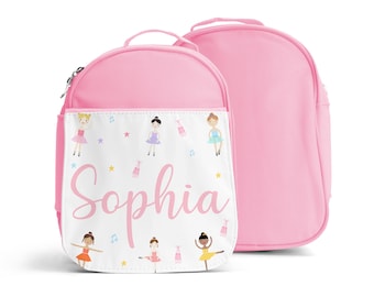 Lancheira infantil personalizada | Lancheira infantil personalizada | Volta às aulas para meninas | Lancheira para meninas | Lancheira para meninas - Bailarinas