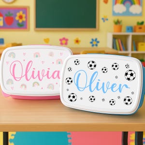 Personalised Lunch Box | Choose a Design | Personalised Lunch Tub | Personalised Sandwhich Box | Lunch Bag For Boys | Girls Lunch Box