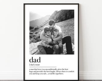 Personalised Dad Print | Fathers Day Gift, Personalised Dad Gift | Personalised Dad Birthday Gift, Dad Gift, Dad Photo Print, Gifts for Dad